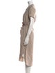 James Perse Linen Midi Length Dress