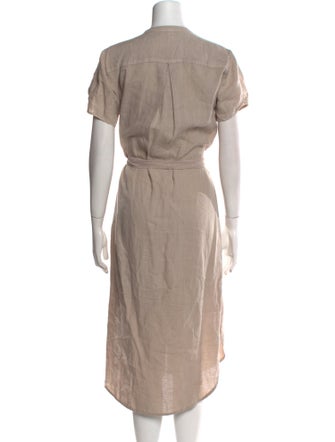 James Perse Linen Midi Length Dress