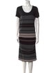 James Perse Striped Midi Length Dress