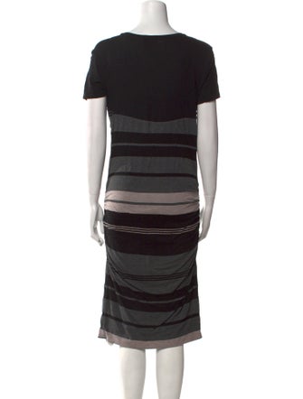 James Perse Striped Midi Length Dress