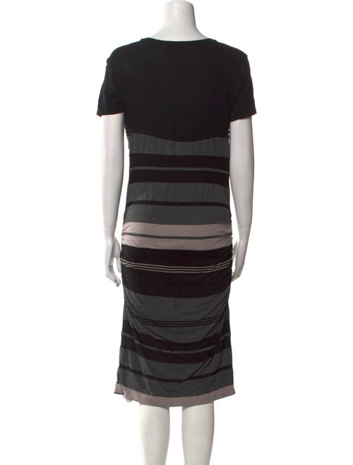 James Perse Striped Midi Length Dress