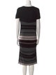 James Perse Striped Midi Length Dress