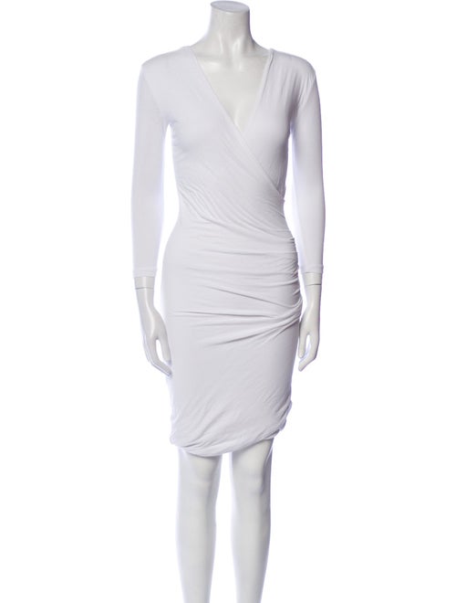 James Perse V-Neck Knee-Length Dress