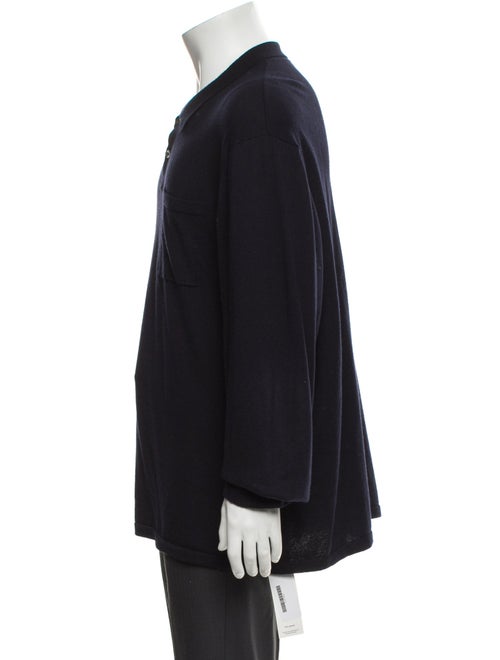 James Perse Crew Neck Long Sleeve Polo Shirt