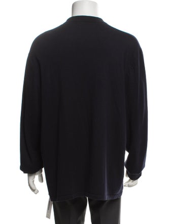James Perse Crew Neck Long Sleeve Polo Shirt