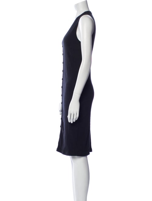 James Perse V-Neck Knee-Length Dress