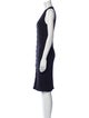 James Perse V-Neck Knee-Length Dress