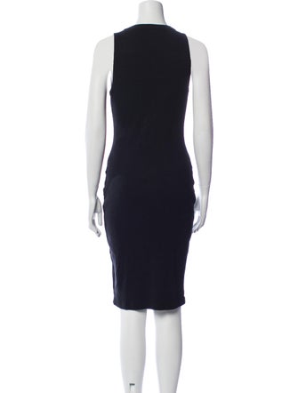 James Perse V-Neck Knee-Length Dress