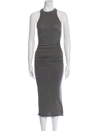 James Perse Crew Neck Midi Length Dress