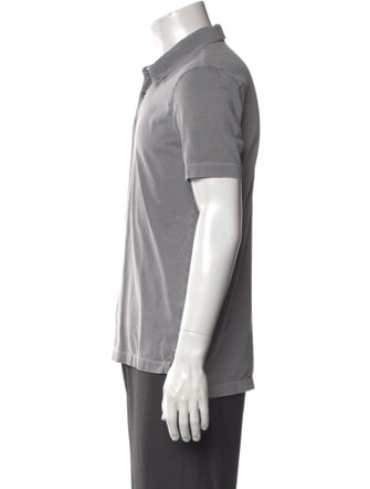 James Perse V-Neck Short Sleeve Polo Shirt
