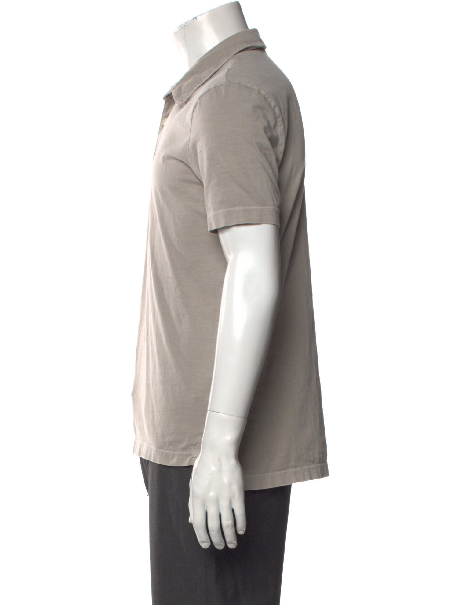 James Perse V-Neck Short Sleeve Polo Shirt