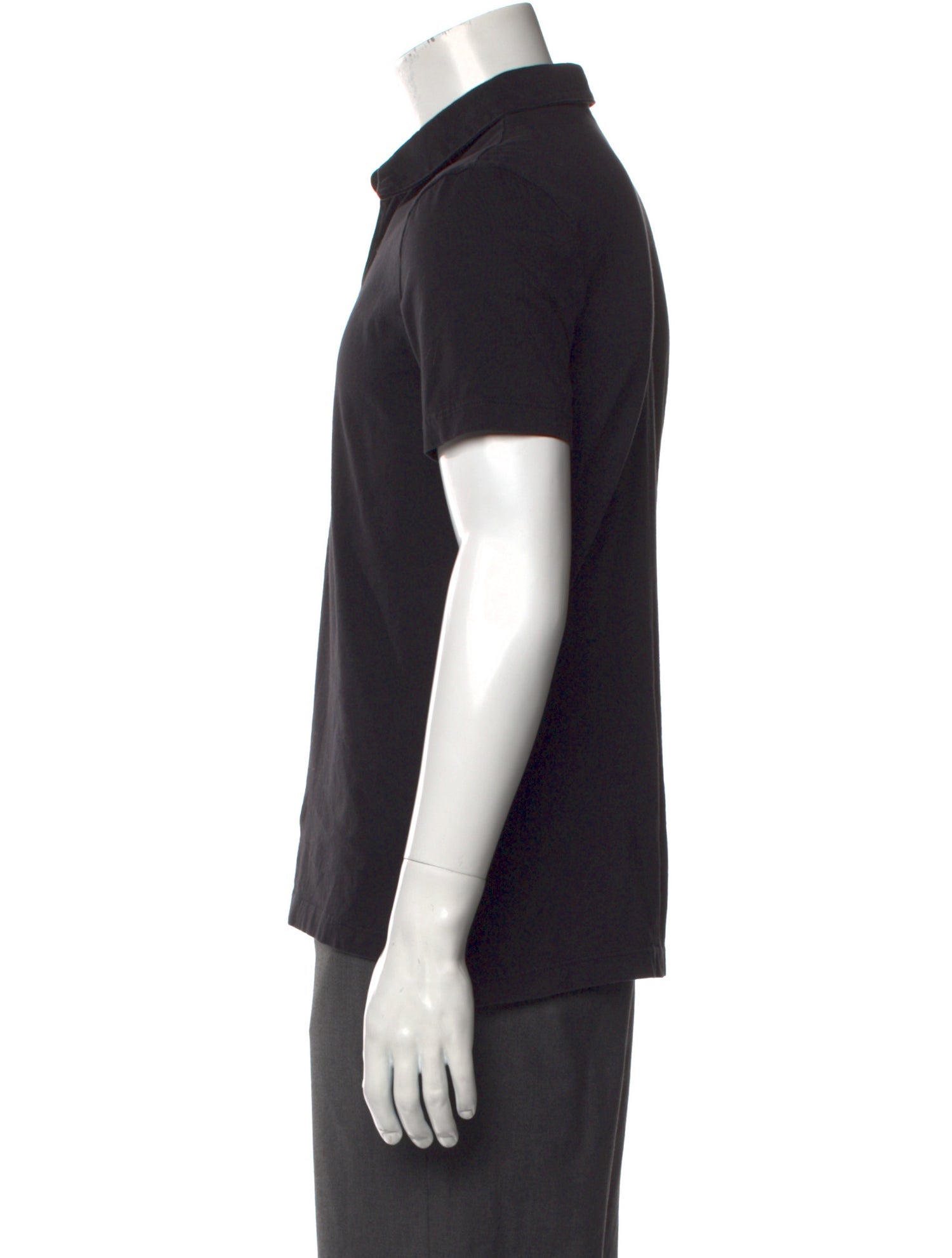 James Perse V-Neck Short Sleeve Polo Shirt