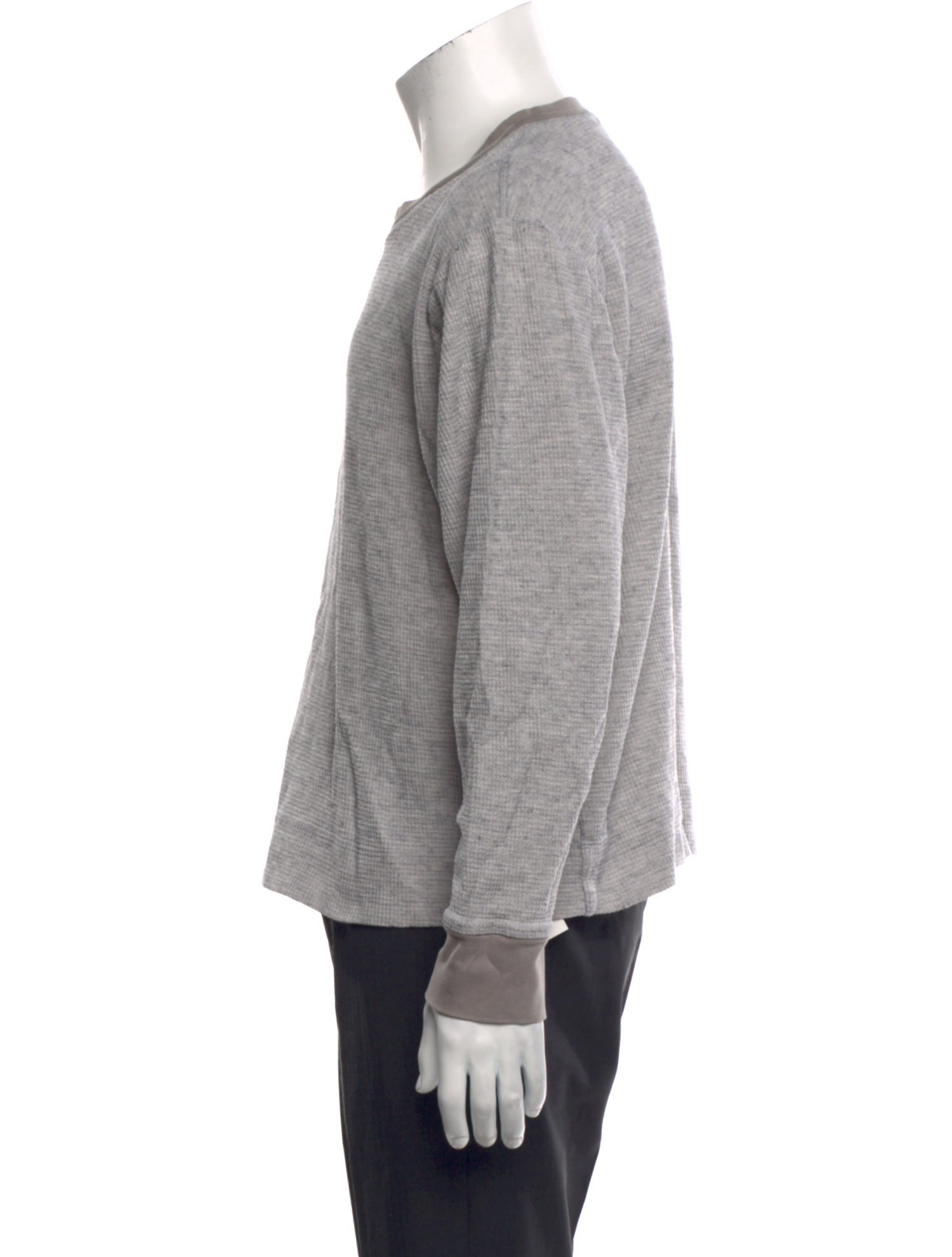 James Perse Crew Neck Long Sleeve Pullover