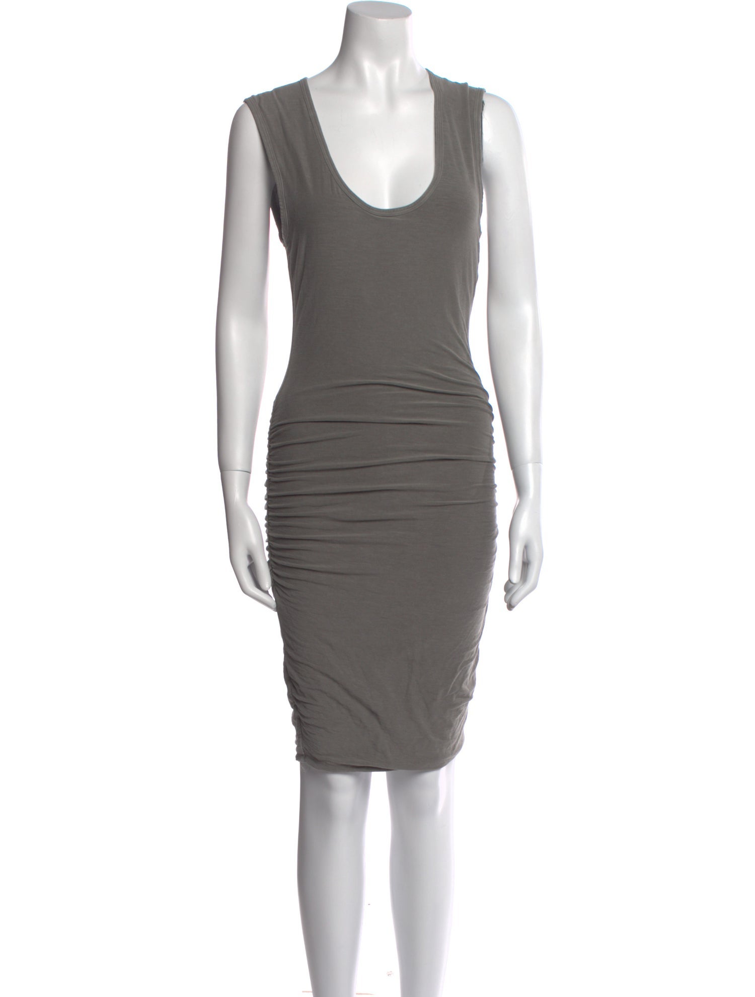 James Perse Scoop Neck Knee-Length Dress