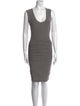 James Perse Scoop Neck Knee-Length Dress