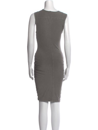 James Perse Scoop Neck Knee-Length Dress
