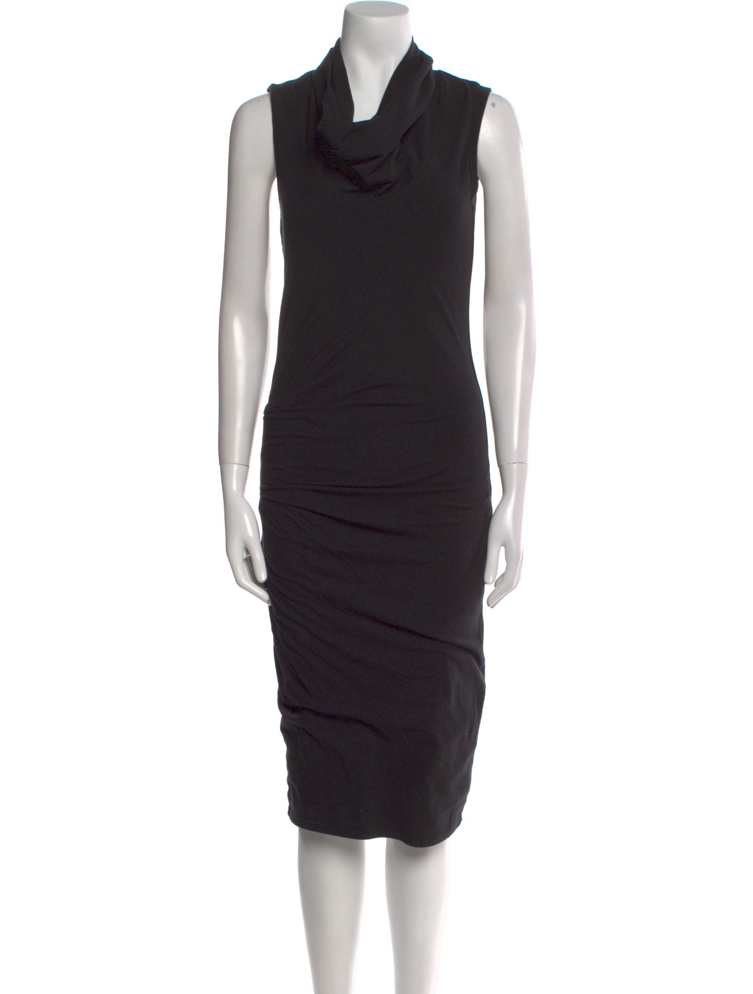 James Perse Cowl Neck Midi Length Dress
