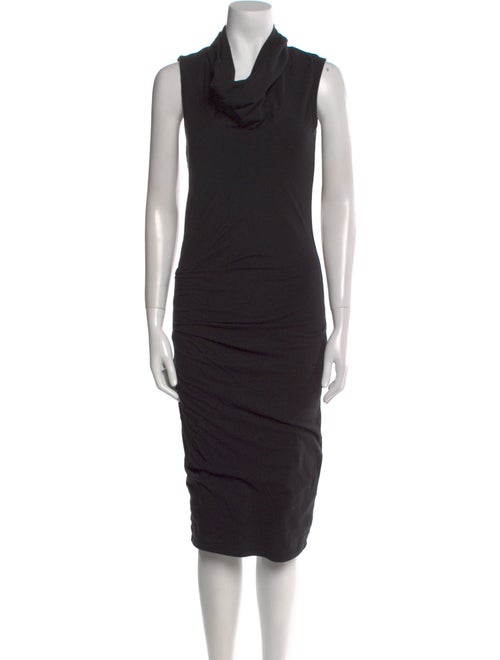James Perse Cowl Neck Midi Length Dress