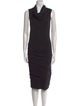 James Perse Cowl Neck Midi Length Dress