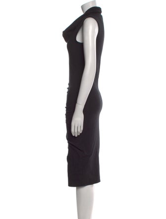 James Perse Cowl Neck Midi Length Dress