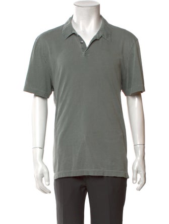 James Perse Collar Short Sleeve Polo Shirt