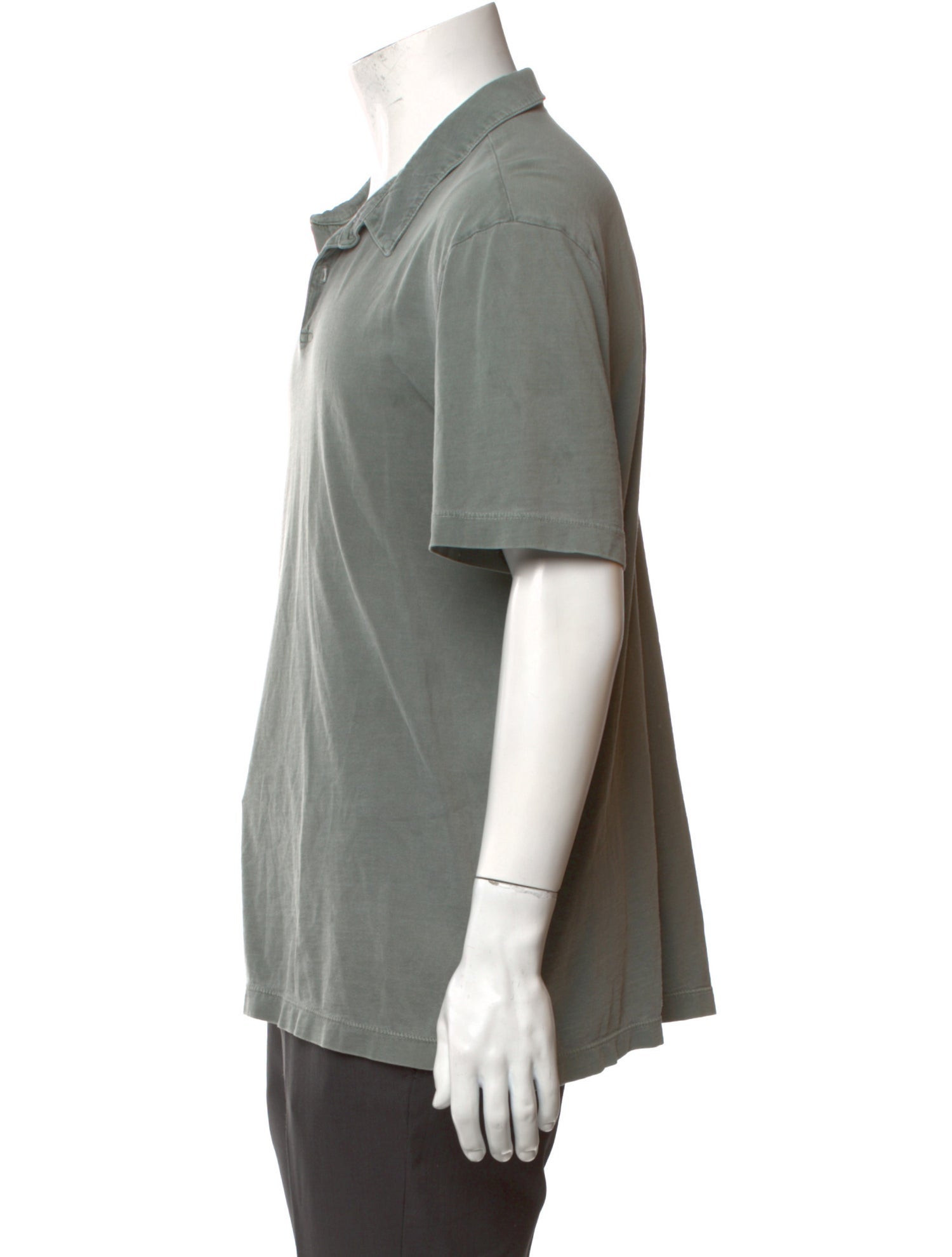 James Perse Collar Short Sleeve Polo Shirt