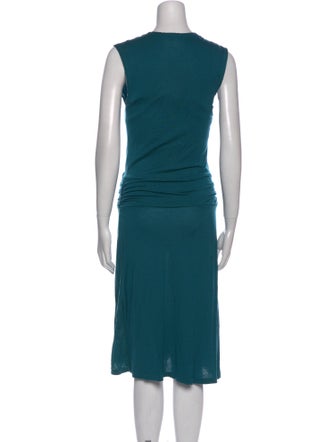 James Perse V-Neck Knee-Length Dress