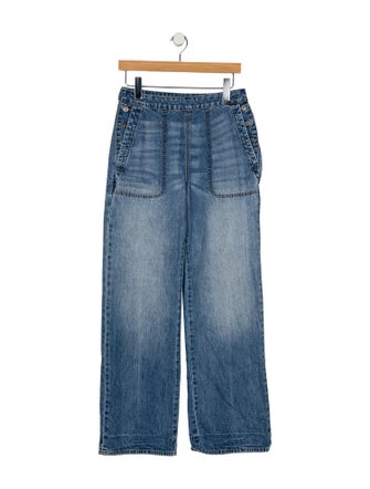 James Perse High-Rise Wide Leg Jeans