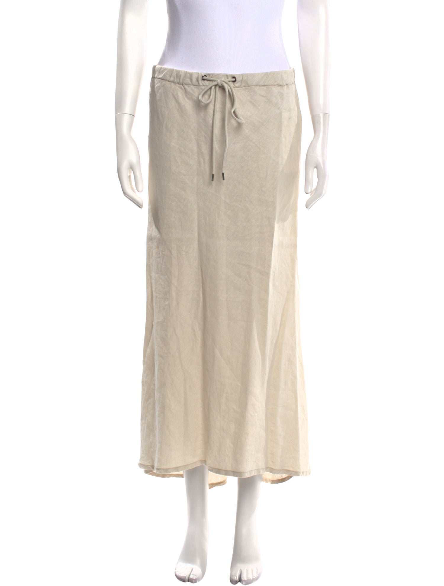 James Perse Linen Midi Length Skirt