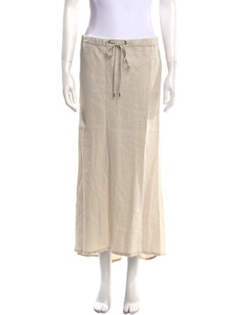 James Perse Linen Midi Length Skirt