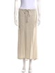 James Perse Linen Midi Length Skirt
