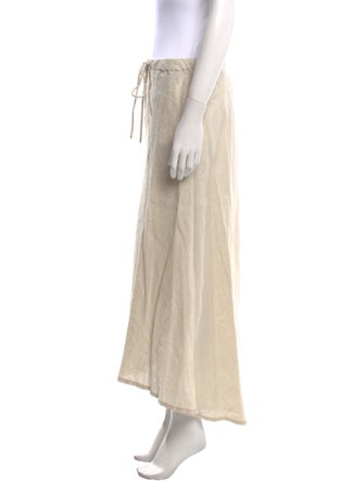 James Perse Linen Midi Length Skirt