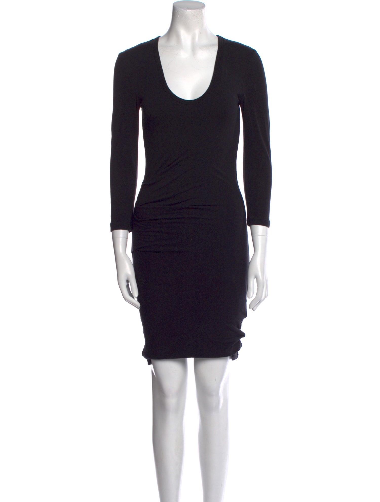 James Perse Scoop Neck Knee-Length Dress