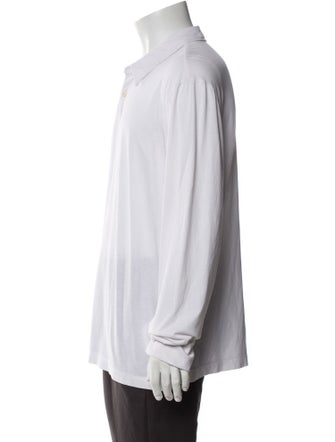 James Perse Collar Long Sleeve Polo Shirt