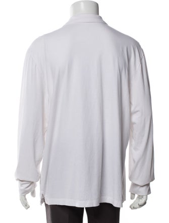 James Perse Collar Long Sleeve Polo Shirt