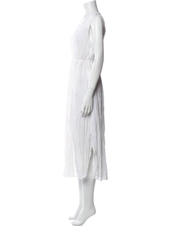 James Perse V-Neck Midi Length Dress