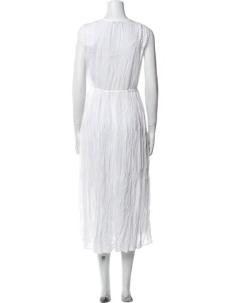 James Perse V-Neck Midi Length Dress