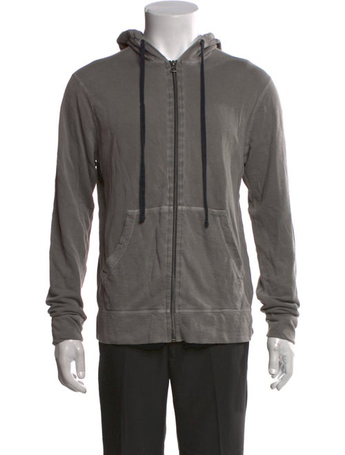 James Perse V-Neck Long Sleeve Hoodie