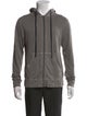 James Perse V-Neck Long Sleeve Hoodie