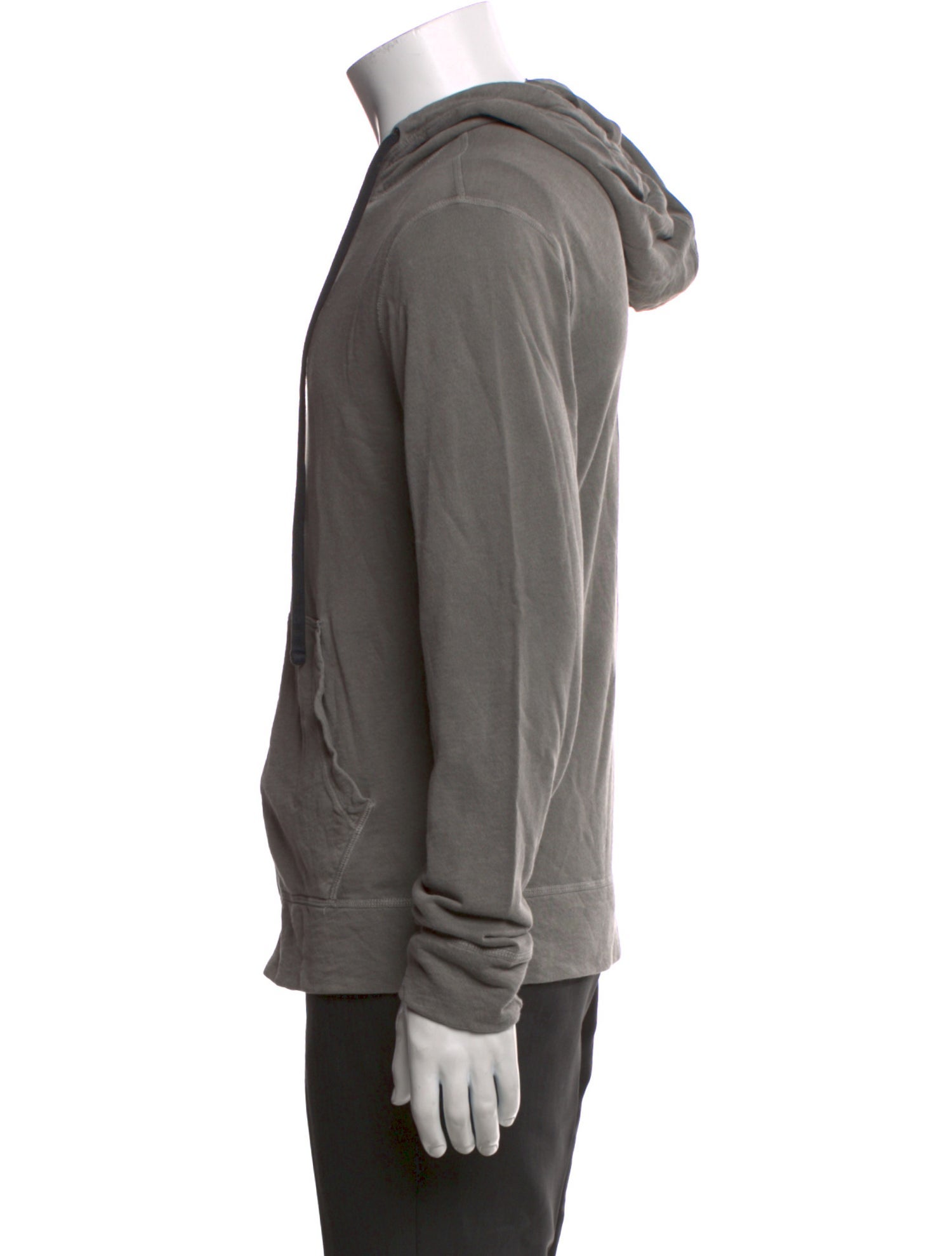 James Perse V-Neck Long Sleeve Hoodie