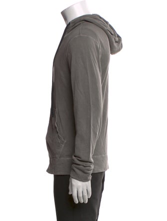 James Perse V-Neck Long Sleeve Hoodie