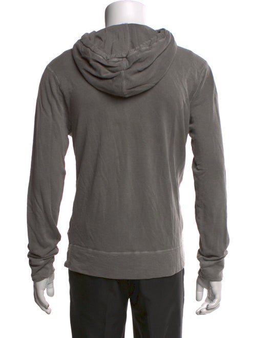 James Perse V-Neck Long Sleeve Hoodie