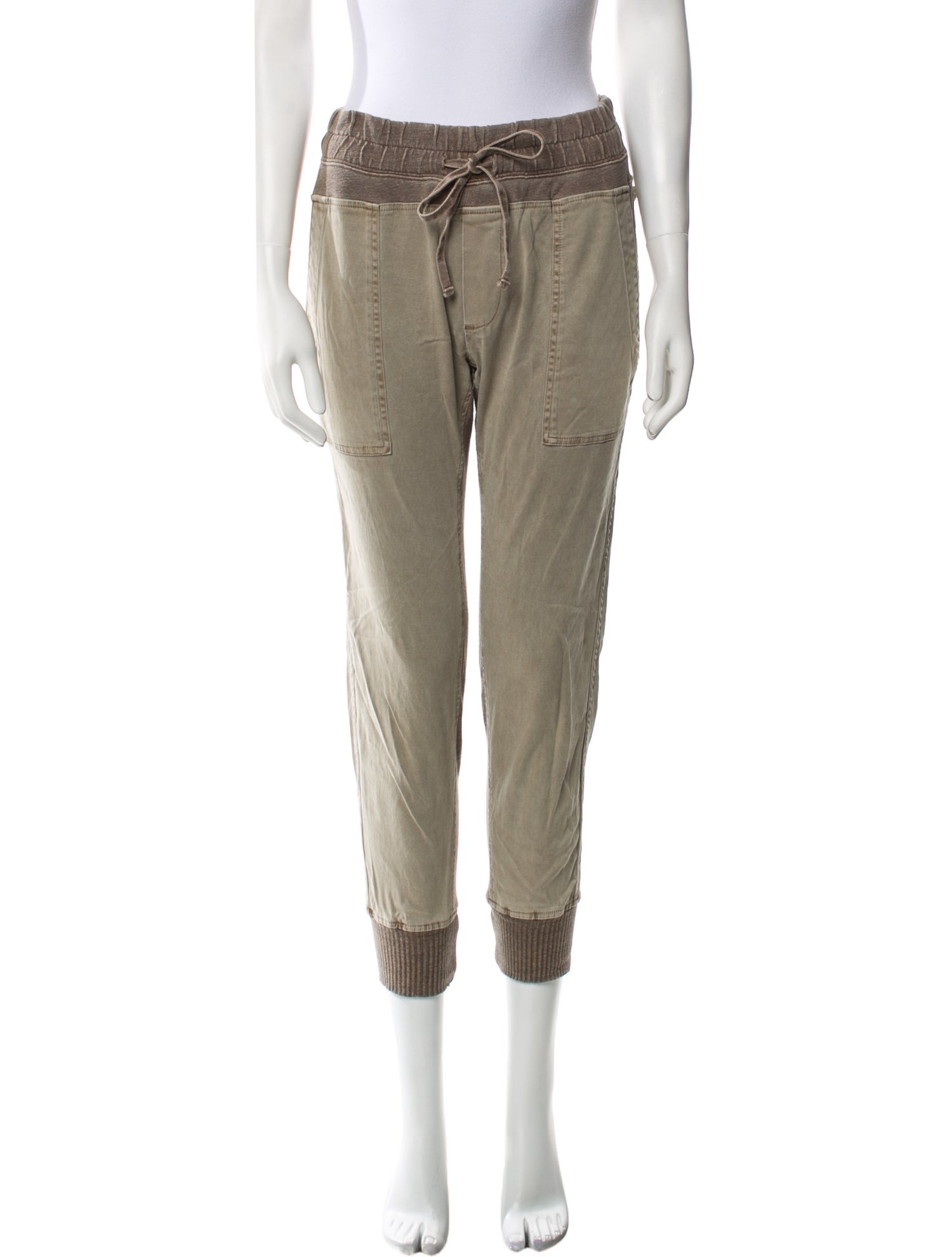 James Perse Colorblock Pattern Skinny Leg Pants