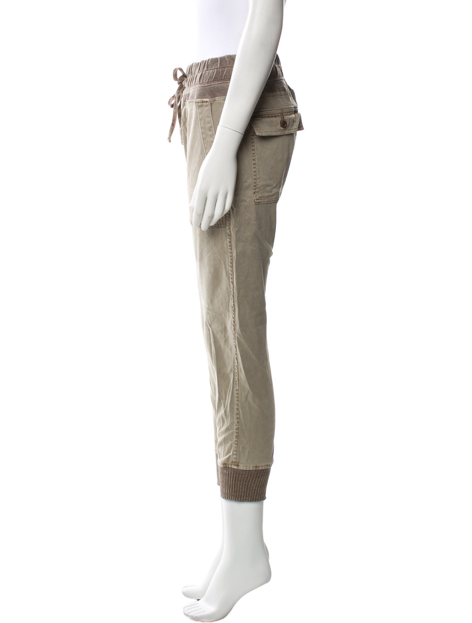 James Perse Colorblock Pattern Skinny Leg Pants