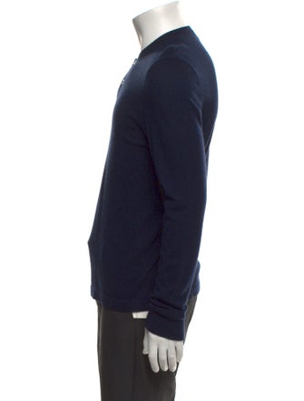 James Perse Cashmere Crew Neck Polo Sweater