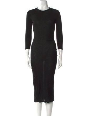 James Perse Crew Neck Midi Length Dress