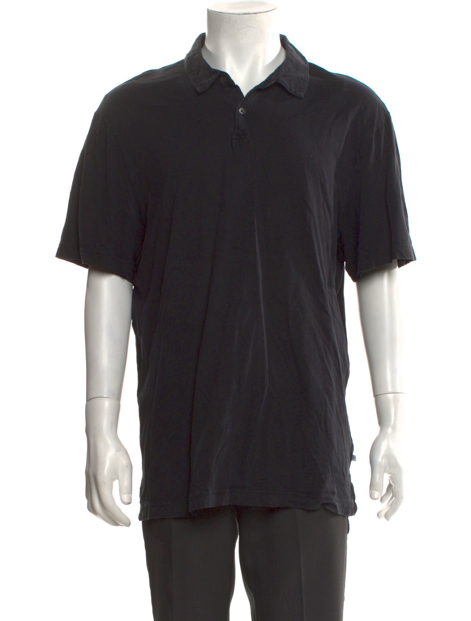 James Perse Crew Neck Short Sleeve Polo Shirt