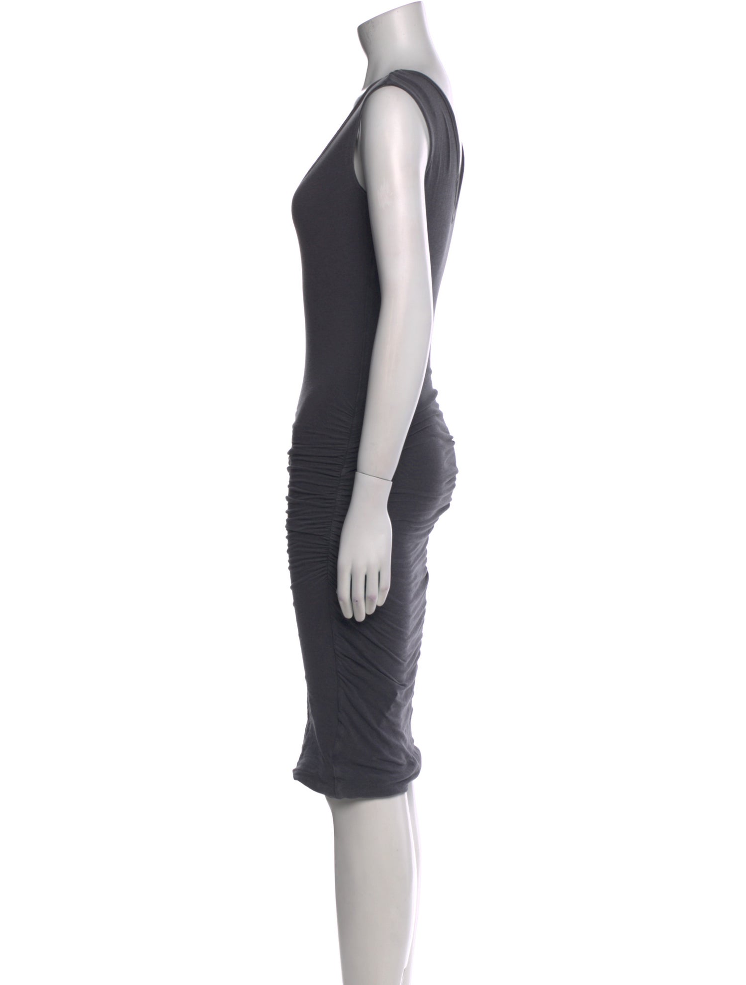 James Perse V-Neck Knee-Length Dress