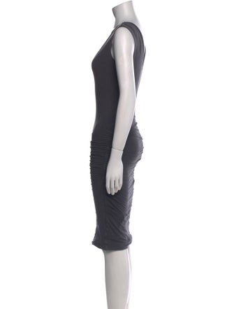 James Perse V-Neck Knee-Length Dress