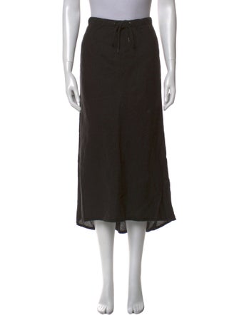 James Perse Linen Midi Length Skirt